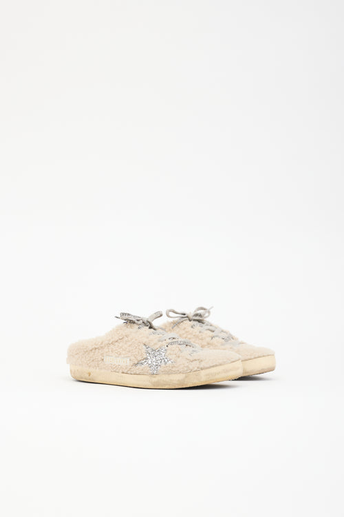 Golden Goose Shearling Super Star Mule