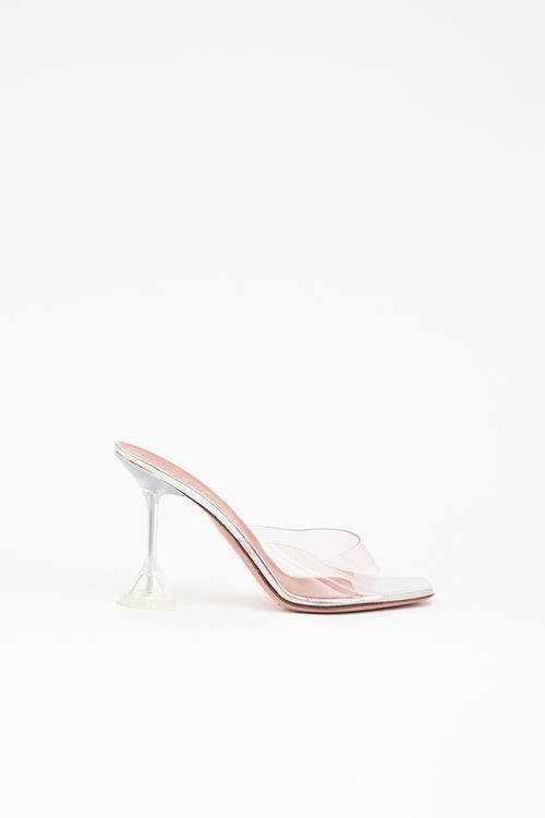 Amina Muaddi PVC Lupita Mule