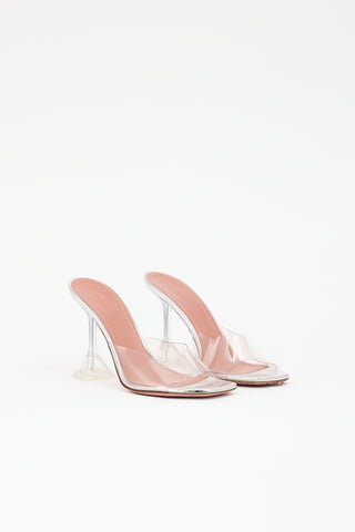 Amina Muaddi PVC Lupita Mule