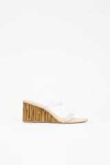 Cult Gaia PVC Eva Wedge Sandal