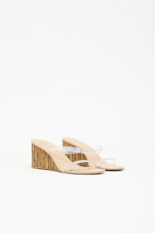 Cult Gaia PVC Eva Wedge Sandal