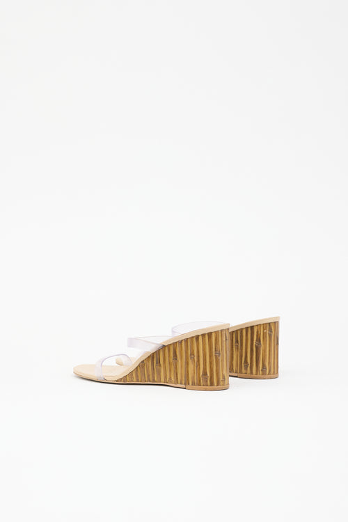 Cult Gaia PVC Eva Wedge Sandal
