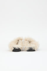 Louis Vuitton Leather & Shearling  Clog