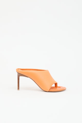 Jacquemus Leather Les Mules Limone Mule