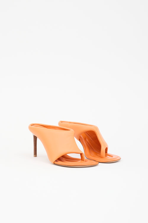 Jacquemus Leather Les Mules Limone Mule