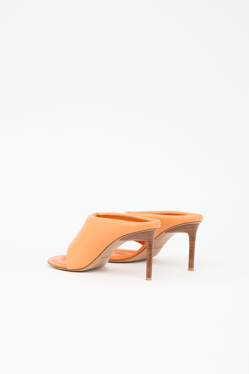 Jacquemus Leather Les Mules Limone Mule
