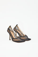 Bottega Veneta Mesh Stretch Chain Sandal