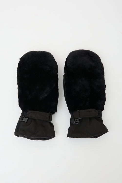 Yves Salomon Fur Trimmed Mittens