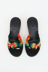Chloé Leather Knotted Wedge Sandal