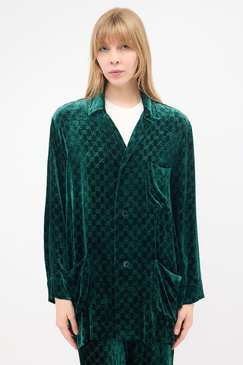 Gucci Velvet GG Monogram Devoré Set
