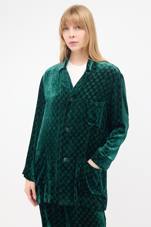 Gucci Velvet GG Monogram Devoré Set