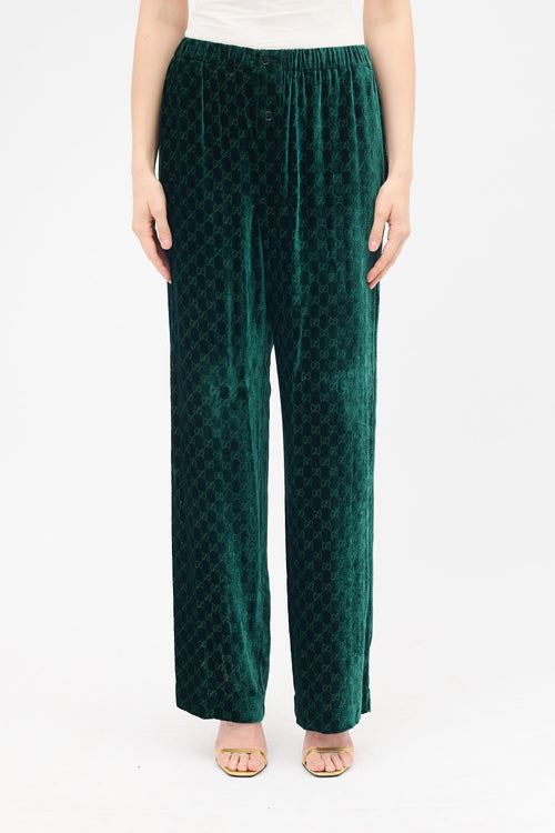 Gucci Velvet GG Monogram Devoré Set