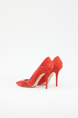 Roger Vivier Suede Pointed Toe Pump