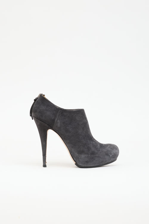 Miu Miu Suede Ankle  Boot