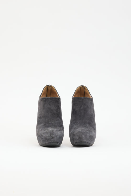 Miu Miu Suede Ankle  Boot