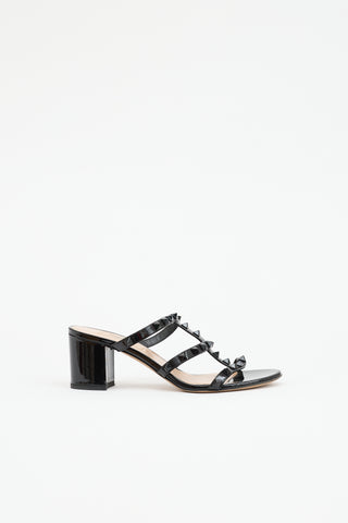 Valentino Patent Leather Rockstud Sandal