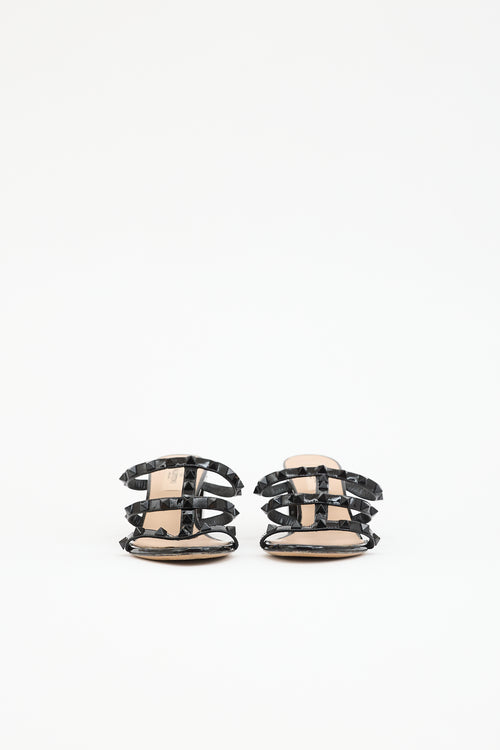 Valentino Patent Leather Rockstud Sandal