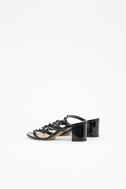 Valentino Patent Leather Rockstud Sandal