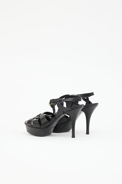 Saint Laurent Leather Tribute Sandal