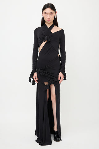 Balenciaga SS 2023 Jersey Knotted Dress