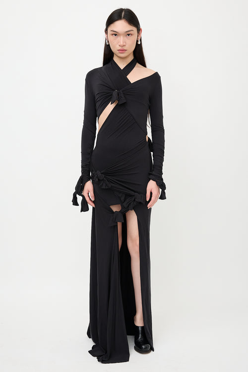 Balenciaga SS 2023 Jersey Knotted Dress