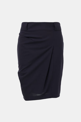Brunello Cucinelli Wool Asymmetrical Skirt