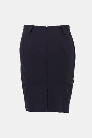 Brunello Cucinelli Wool Asymmetrical Skirt