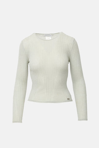 Chanel Identification FW 1999 Metallic Sweater