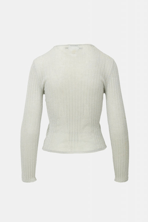 Chanel Identification FW 1999 Metallic Sweater