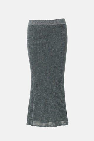 Chanel Identification FW 1999 Metallic Skirt