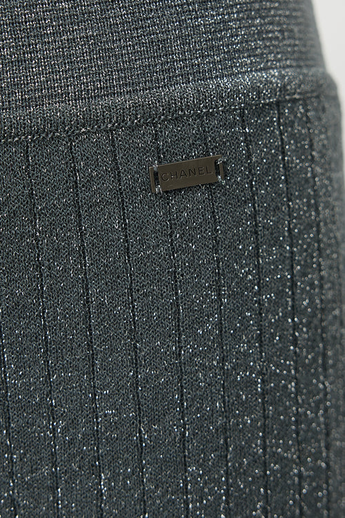 Chanel Identification FW 1999 Metallic Skirt