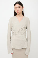 Rick Owens SS 2021 Distressed Leather Jacket