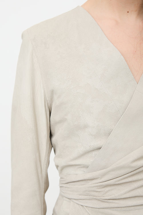 Rick Owens SS 2021 Distressed Leather Jacket