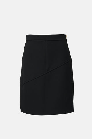 Louis Vuitton Wool Asymmetrical Skirt