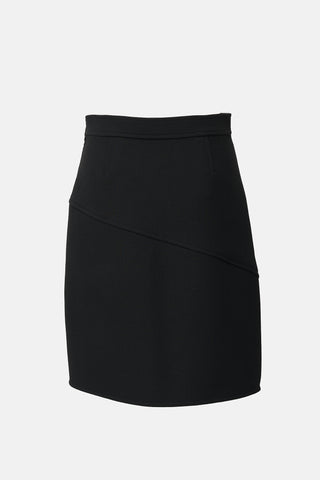 Louis Vuitton Wool Asymmetrical Skirt