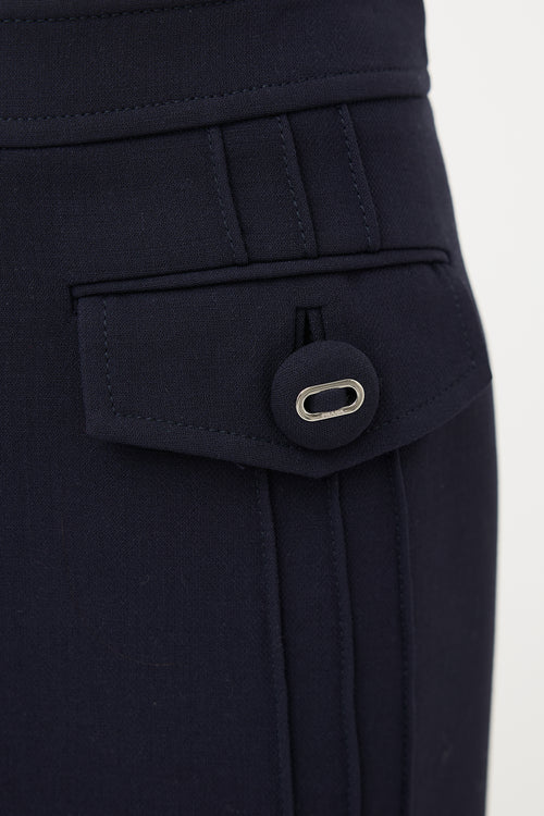 Prada 2017 Wool Mini Skirt