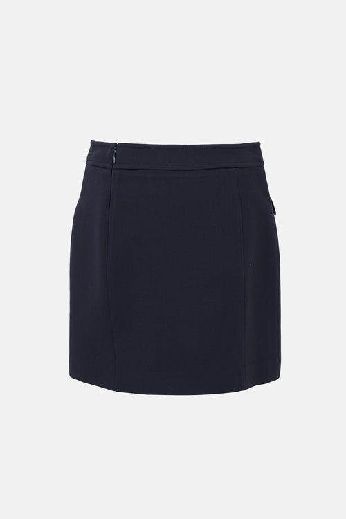Prada 2017 Wool Mini Skirt