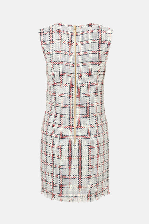 Gucci 2016 Metallic Tweed Shift Dress