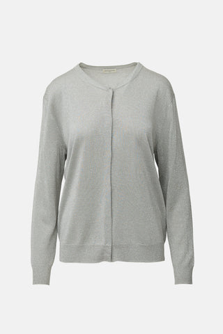 Dries Van Noten Metallic Knit Cardigan