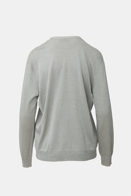 Dries Van Noten Metallic Knit Cardigan