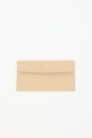 Chanel Quilted Leather CC Pouch