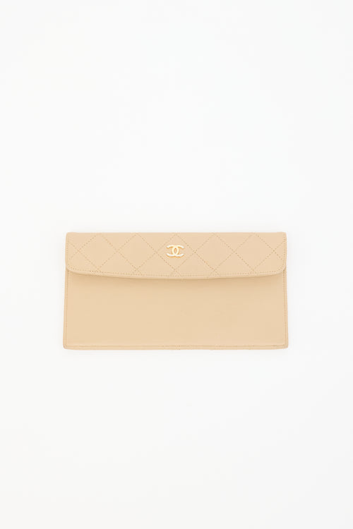 Chanel Quilted Leather CC Pouch