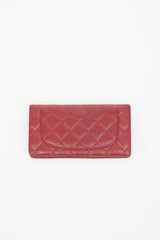 Chanel 2012 Quilted Leather L-Yen Wallet
