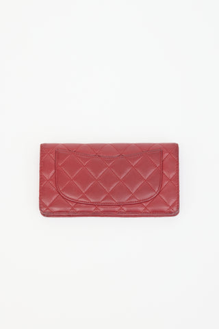 Chanel 2012 Quilted Leather L-Yen Wallet