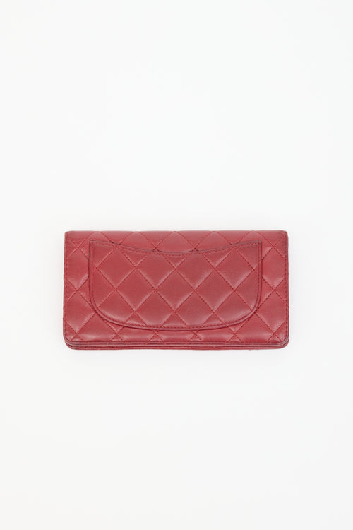 Chanel 2012 Quilted Leather L-Yen Wallet