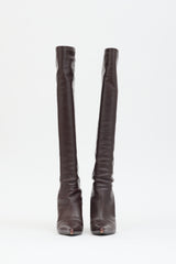 The Row Leather Bourgeoise Boot