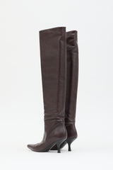 The Row Leather Bourgeoise Boot