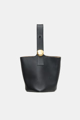 Loewe Leather Mini Pebble Bucket Bag