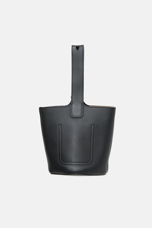 Loewe Leather Mini Pebble Bucket Bag