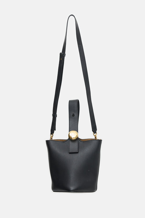 Loewe Leather Mini Pebble Bucket Bag